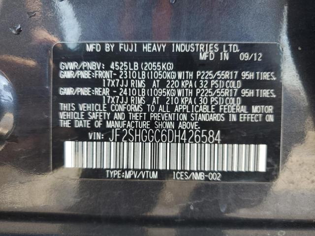 JF2SHGGC6DH426584 - 2013 SUBARU FORESTER TOURING 灰色 照片 13