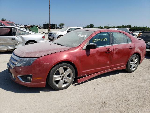 3FAHP0KC1AR248450 - 2010 FORD FUSION SPORT RED photo 1