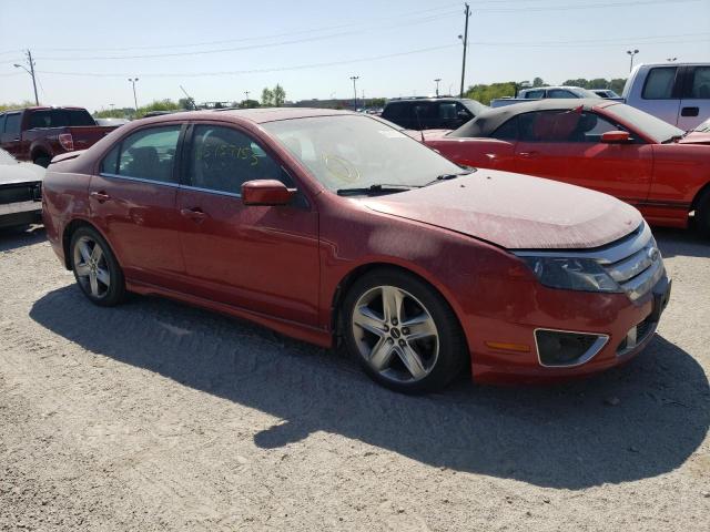 3FAHP0KC1AR248450 - 2010 FORD FUSION SPORT RED photo 4