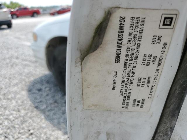 2G4WB52K3W1504695 - 1998 BUICK REGAL LS 白色 照片 12