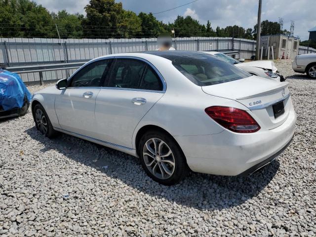 55SWF4KBXGU139643 - 2016 MERCEDES-BENZ C 300 4MATIC WHITE photo 2