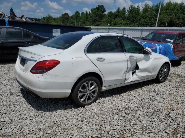 55SWF4KBXGU139643 - 2016 MERCEDES-BENZ C 300 4MATIC WHITE photo 3