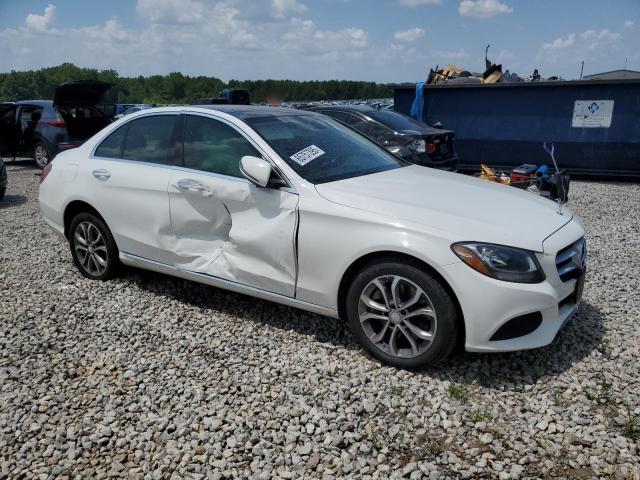 55SWF4KBXGU139643 - 2016 MERCEDES-BENZ C 300 4MATIC WHITE photo 4