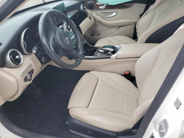 55SWF4KBXGU139643 - 2016 MERCEDES-BENZ C 300 4MATIC WHITE photo 7