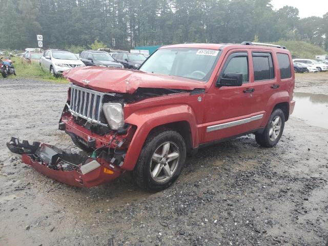1J8GN58K38W218986 - 2008 JEEP LIBERTY LIMITED RED photo 1