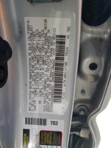 3TMJU62N49M086623 - 2009 TOYOTA TACOMA DOUBLE CAB PRERUNNER SILVER photo 12