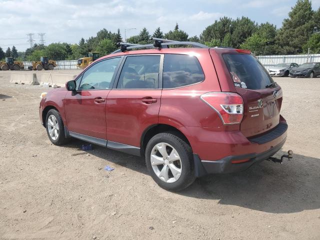 JF2SJADC0FH830814 - 2015 SUBARU FORESTER 2.5I PREMIUM 红色 照片 2