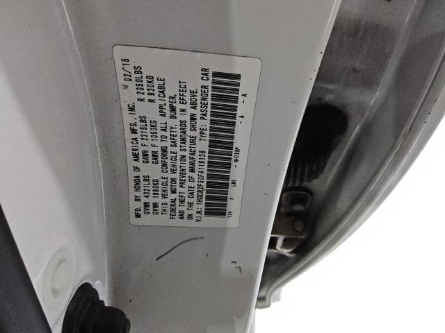 1HGCR2F50FA119138 - 2015 HONDA ACCORD SPORT WHITE photo 12