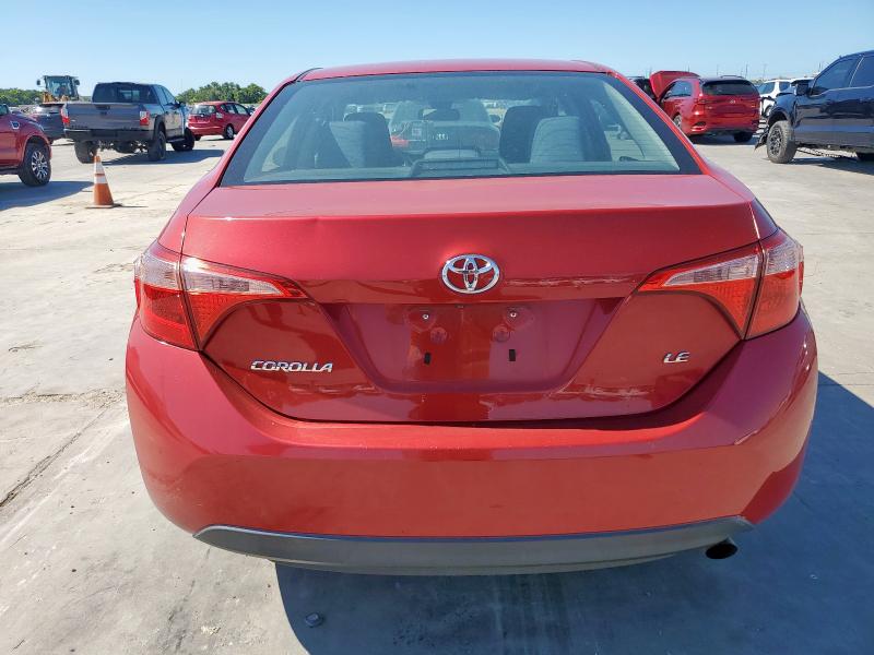 2T1BURHE3JC075977 - 2018 TOYOTA COROLLA L BURGUNDY photo 6