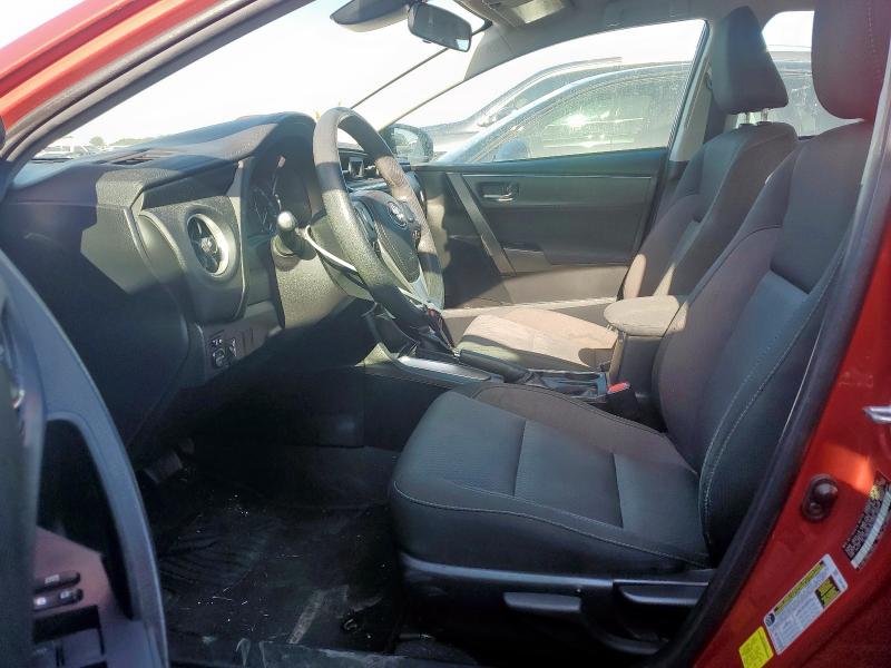 2T1BURHE3JC075977 - 2018 TOYOTA COROLLA L BURGUNDY photo 7