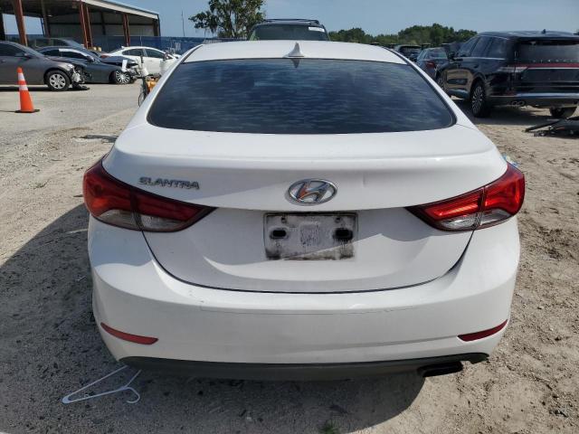 KMHDH4AH2FU342598 - 2015 HYUNDAI ELANTRA SE WHITE photo 6