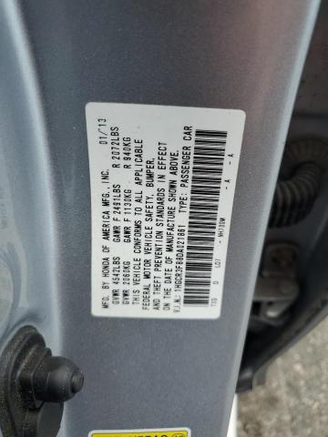 1HGCR3F88DA021861 - 2013 HONDA ACCORD EXL SILVER photo 12