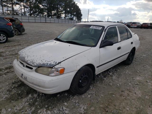 1NXBR12E7YZ318727 - 2000 TOYOTA COROLLA VE WHITE photo 2