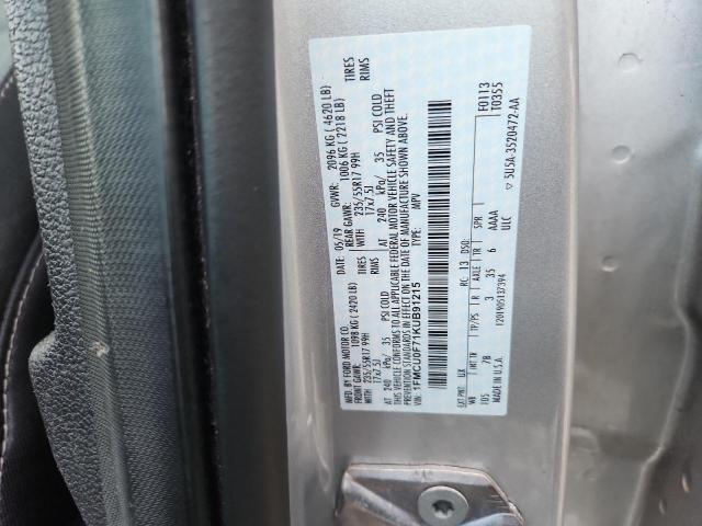 1FMCU0F71KUB91215 - 2019 FORD ESCAPE S Күміс фото 14