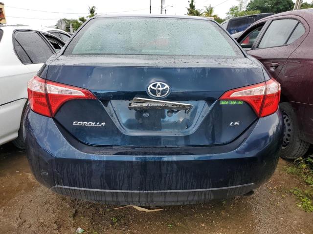 5YFBURHE1KP916048 - 2019 TOYOTA COROLLA L BLUE photo 6