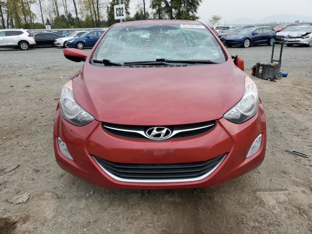 KMHDH4AE4CU182242 - 2012 HYUNDAI ELANTRA GLS RED photo 5