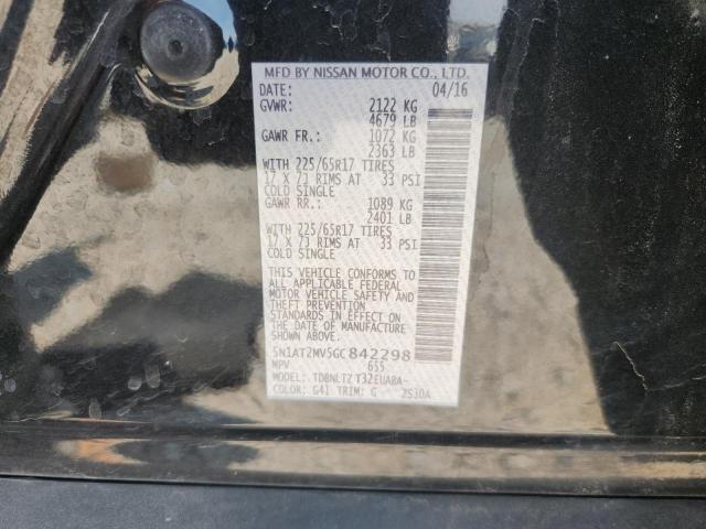 5N1AT2MV5GC842298 - 2016 NISSAN ROGUE S BLACK photo 13