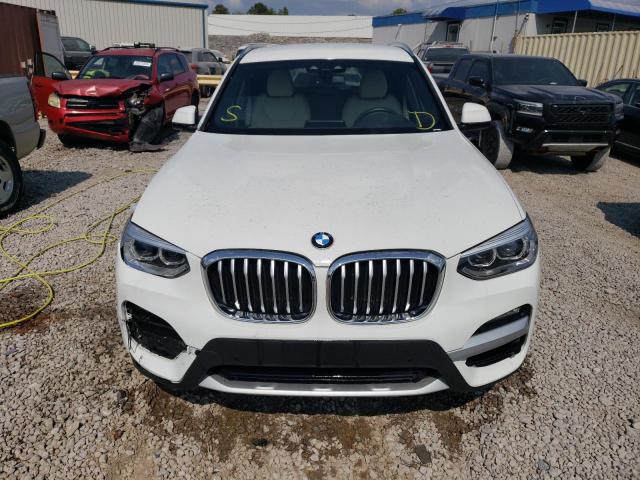 5UXTY3C08M9F18833 - 2021 BMW X3 SDRIVE30I WHITE photo 5