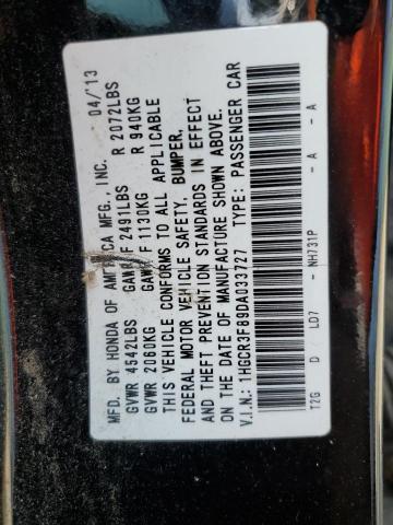 1HGCR3F89DA033727 - 2013 HONDA ACCORD EXL Schwarz Foto 13