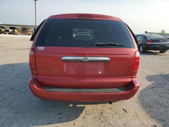 1A4GP45R76B676154 - 2006 CHRYSLER TOWN & COU RED photo 6