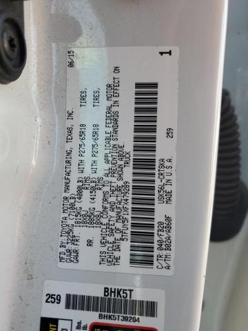 5TFUY5F1XFX479289 - 2015 TOYOTA TUNDRA DOUBLE CAB SR/SR5 WHITE photo 13