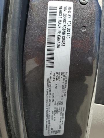 2C4RC1BG8NR136453 - 2022 CHRYSLER PACIFICA TOURING L GRAY photo 13