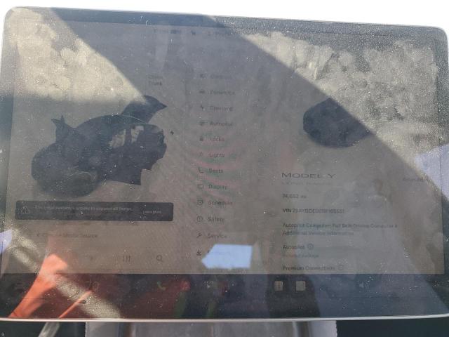 7SAYGDED0RF165551 - 2024 TESLA MODEL Y Czarny zdjęcie 9