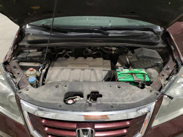 5FNRL3H60AB021233 - 2010 HONDA ODYSSEY EXL MAROON photo 12