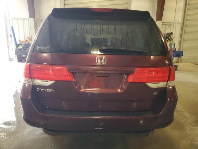 5FNRL3H60AB021233 - 2010 HONDA ODYSSEY EXL MAROON photo 6