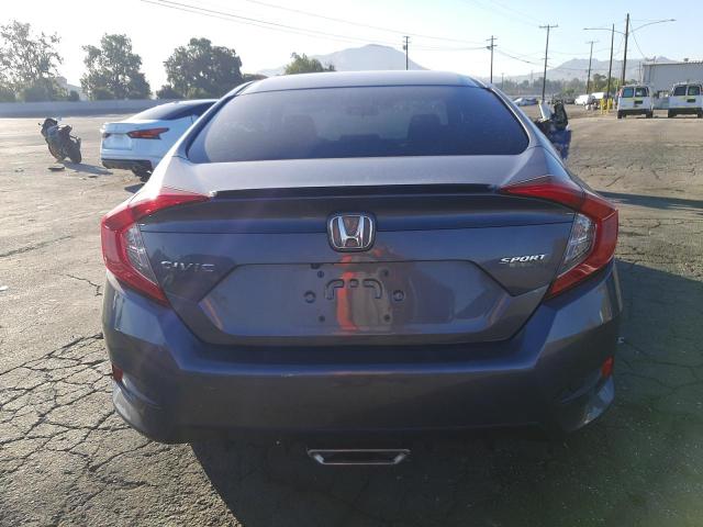 2HGFC2F89KH591150 - 2019 HONDA CIVIC SPORT GRAY photo 6