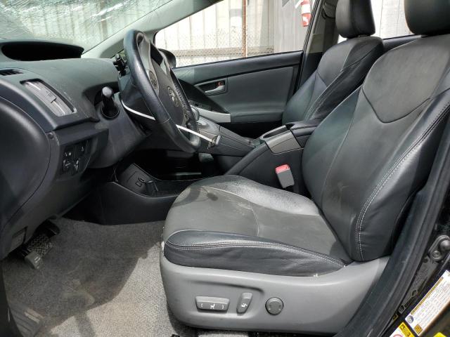 JTDKN3DU1D1729195 - 2013 TOYOTA PRIUS შავი ფოტო 7