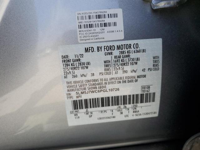 5LM5J7WC6PGL10726 - 2023 LINCOLN AVIATOR RESERVE SILVER photo 13