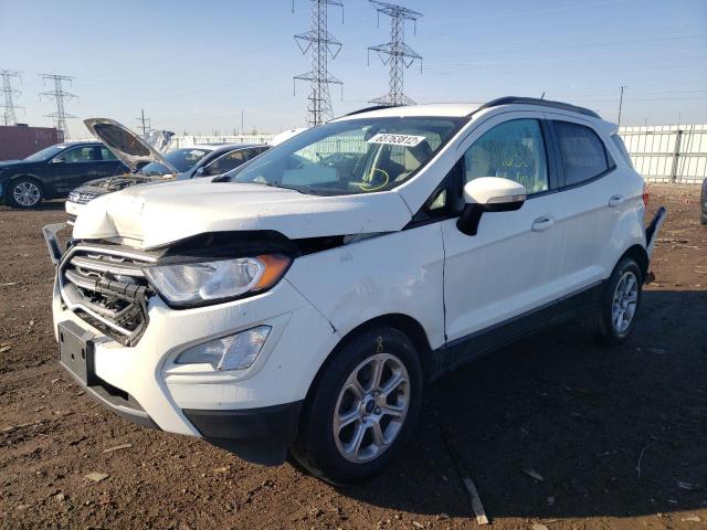 MAJ3S2GE4KC274281 - 2019 FORD ECOSPORT SE WHITE photo 2