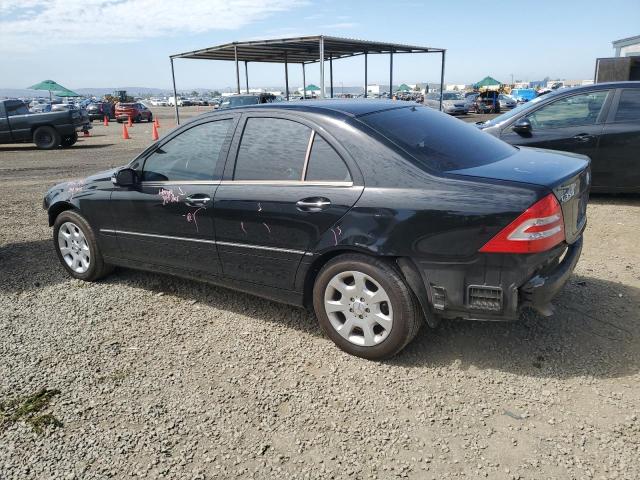 WDBRF56HX6F775085 - 2006 MERCEDES-BENZ C 350 BLACK photo 2