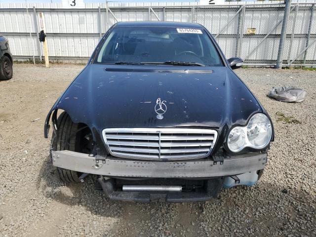 WDBRF56HX6F775085 - 2006 MERCEDES-BENZ C 350 BLACK photo 5