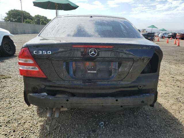 WDBRF56HX6F775085 - 2006 MERCEDES-BENZ C 350 BLACK photo 6