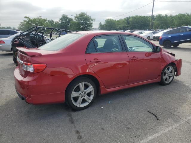 2T1BU4EE8DC109911 - 2013 TOYOTA COROLLA BASE Bordeaux photo 3