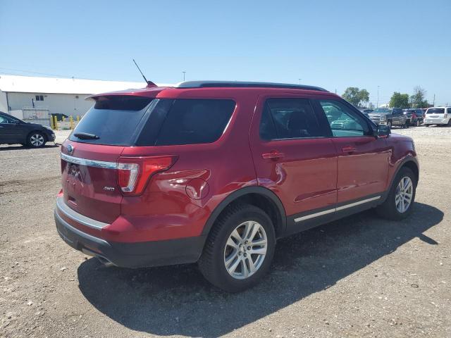 1FM5K8D86JGC48756 - 2018 FORD EXPLORER XLT 红色 照片 3