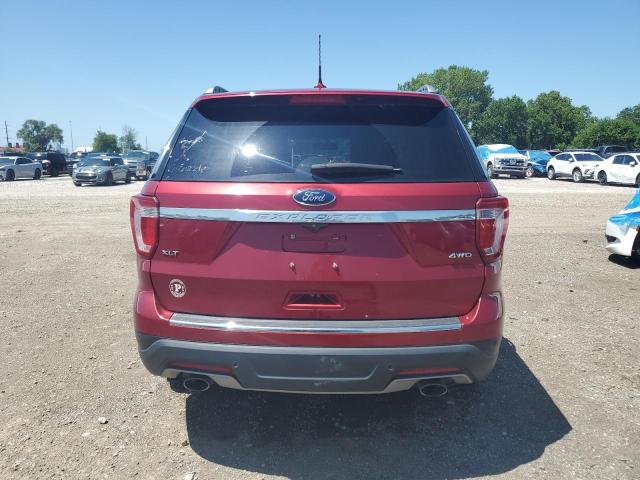 1FM5K8D86JGC48756 - 2018 FORD EXPLORER XLT 红色 照片 6