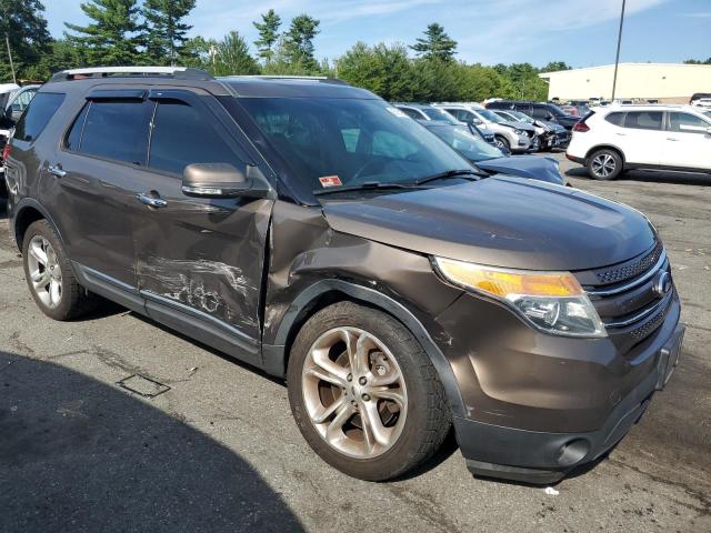 1FM5K8F82FGC32347 - 2015 FORD EXPLORER LIMITED BROWN photo 4