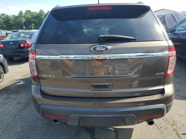 1FM5K8F82FGC32347 - 2015 FORD EXPLORER LIMITED BROWN photo 6