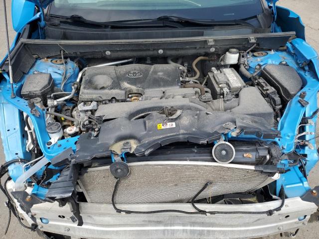 2T3P1RFV5KC041632 - 2019 TOYOTA RAV4 XLE Niebieski zdjęcie 12