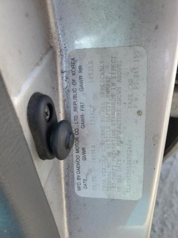 KLATA52652B702404 - 2002 DAEWOO LANOS S Gümüş foto 12