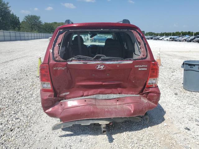 KNDMC233876034883 - 2007 HYUNDAI ENTOURAGE GLS RED photo 6