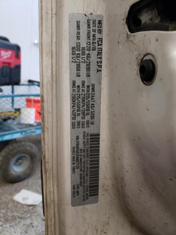 ZFBHRFAB2K6N82729 - 2019 RAM PROMASTER CITY თეთრი ფოტო 13