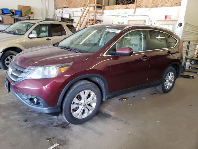 5J6RM4H7XEL032524 - 2014 HONDA CR-V EXL BURGUNDY photo 1