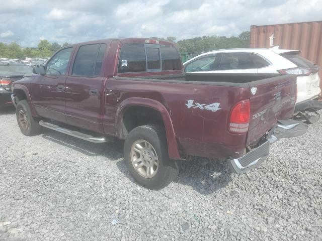 1D7HG48X43S308567 - 2003 DODGE DAKOTA QUAD SLT برغندي صورة 2