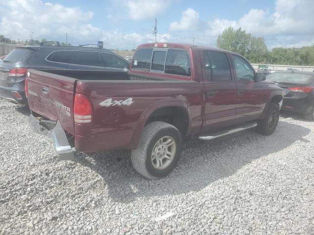 1D7HG48X43S308567 - 2003 DODGE DAKOTA QUAD SLT برغندي صورة 3