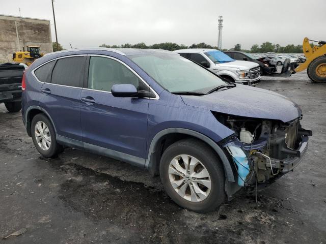 5J6RM3H79CL012837 - 2012 HONDA CR-V EXL BLUE photo 4