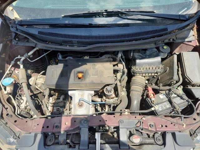 19XFB2F56CE099650 - 2012 HONDA CIVIC LX WHITE photo 11